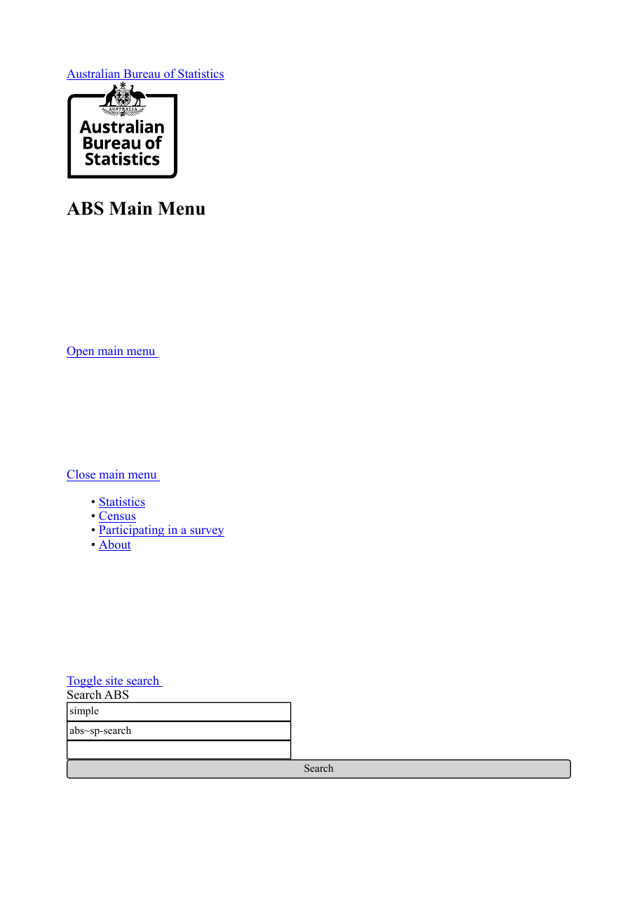 Screenshot p1: Australian Bureau of Statistics — Person Linkage Spine